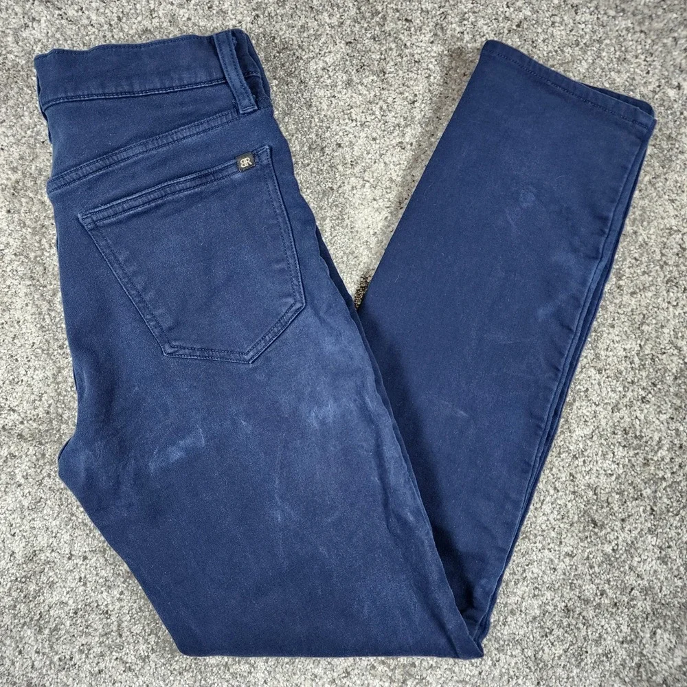 Banana Republic Pants Mens 30x32 Navy Blue Slim Stretch Chino EUC MSRP 140